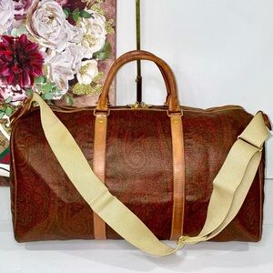 ETRO Paisley Monogram Travel Bag with adjustable Strap